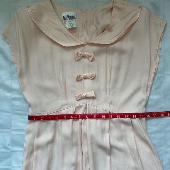 Nina Picciano Soft Pink Vintage Sailor Style Mid-length Dress - Picture 8 of 13